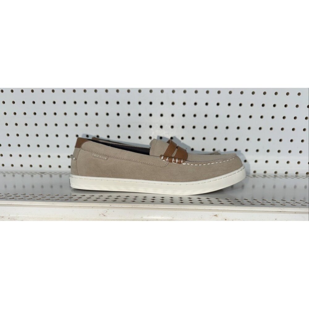 Cole Haan Nantucket Mens Suede Casual Slip On Penny Loafers Size 9 Tan Brown